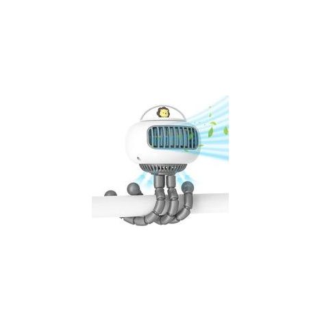 Ventilateur poussette sans pales 3 vitesses USB ou piles, silencieux, bureau et extérieur (1/5)