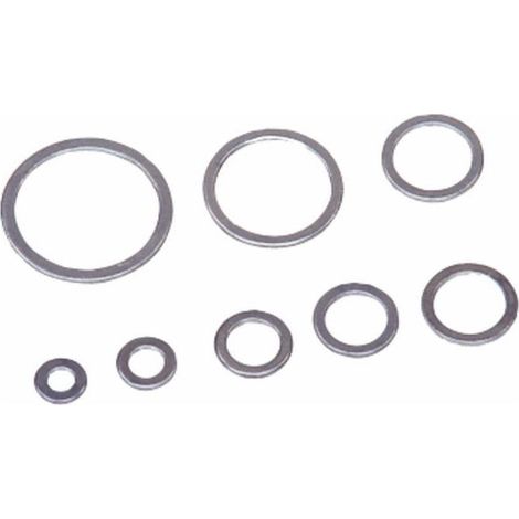 Rondelles aluminium 17X23X1,5 (3/8") pour raccords hydrauliques (Lot de 100)