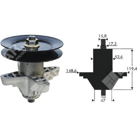 Portalama per trattorini MTD - CUB CADET - TORO - YARD-MAN 918-04126 - 618-04125 - 618-04126 - 918-04125 - Toro: 112-0370 COMPATIBILE - 035490