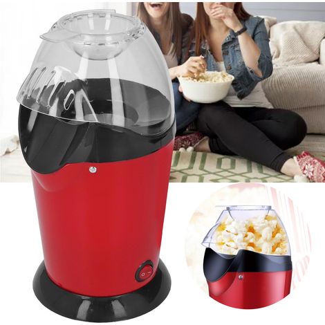 Machine à pop-corn automatique rouge pour usage domestique, avec prise standard européenne, tension : 230 V (1/5)