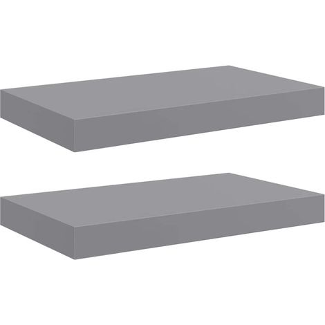 Maison Exclusive - Schwebende Wandregale 2 Stk. Grau 40x23,5x3,8c (1/5)
