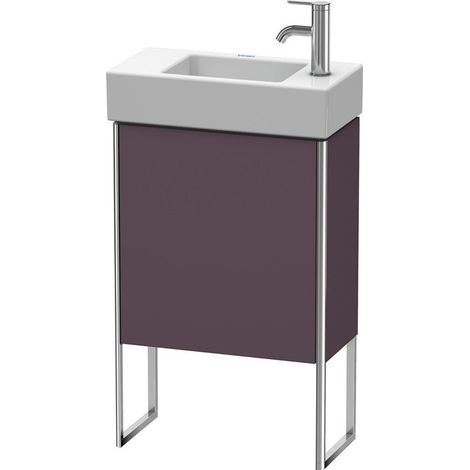 Meuble sous-vasque XSQUARE 731x484x240mm ouverture gauche Satin aubergine