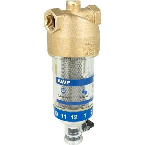 Afriso AWF120 filtre à eau transparent durable (1/3)