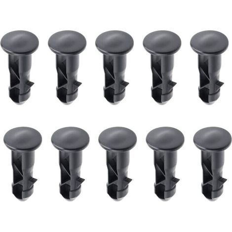 65 x 18mm Lot de 10 Goupilles de Charnière Pour Couvercle de Poubelles à Roulettes En Plastique Noir Pour Poubelles Domestiques de 240 L et Commerciales H326 (1/4)