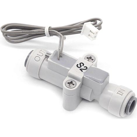 Capteur de débit d'eau de qualité alimentaire 1/4" pour purificateur et surveillance des fluides (1/5)