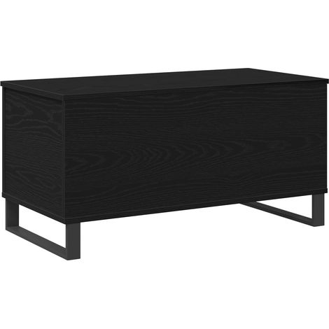 Couchtisch Schwarz Eichen-Optik 90 x 44,5 x 45 cm Holzwerkstoff