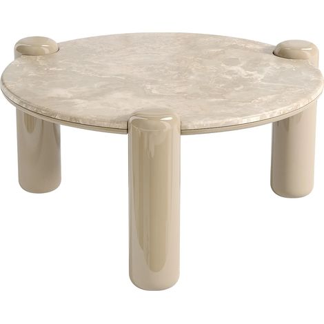 Table basse en marbre et MDF - Beige - NARODI (1/4)