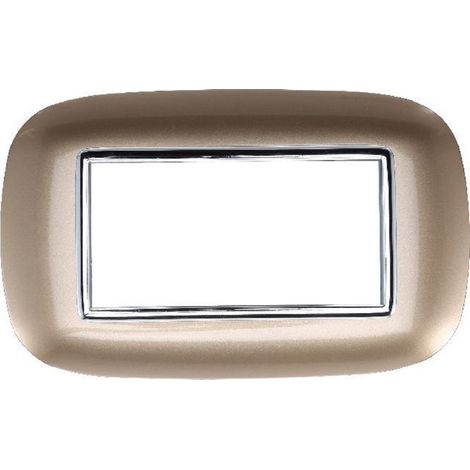 Trade Shop - PLACCA OVAL 3 4 6 MODUELLE ORO COLOUR COMPATIBING MIT AXOLUT BTICINO -