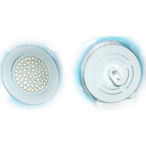 FARETTO BIANCO DA INCASSO 48 LED 4W 4 WATT 230V LUCE CALDA 3500K KELVIN