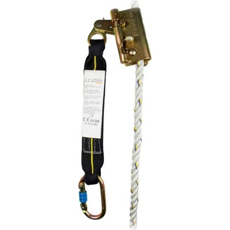Kit de anticaídas deslizante Rop Stop con cuerda torcida COBRA IRUDEK                                              50m