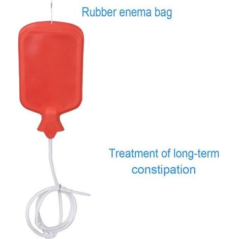 YID Ensemble de kit de lavement Smokitcen en silicone 2L Rouge (1/4)