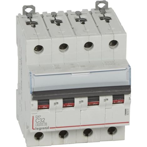 Interruptor magnetotérmico DX3 6/10kA-C 4P 32A