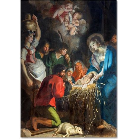Tableau déco REPRODUCTION Noël Anvers 40x60 (1/5)