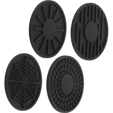 posavasos reutilizables de silicona aislante para portavasos de coche, antideslizantes y lavables, elegante decoración para el interior del coche. (1/5)