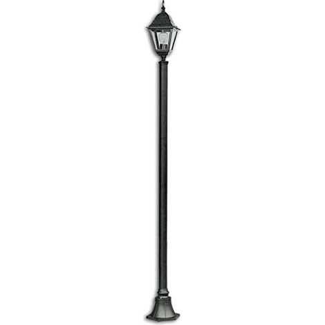 Lampione Da Giardino Mod. Vienna Nero 1 Luce Su Palo Altezza 180 Cm. (1/2)