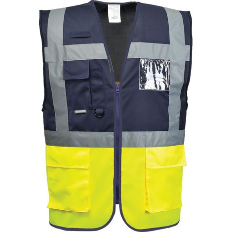 Gilet ad alta visibilità Portwest Executive Paris bicolore Blu navy M