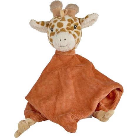 Sterntaler Asciugamano M Giraffe Kaya – Panno per neonati in morbido cotone e velluto – con nodo per afferrare – Morbida ovatta di poliestere imbottitura per neonati e bambini piccoli, marrone dorato (1/5)