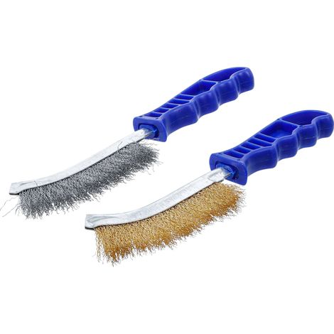 BGS Drahtbürsten-Satz Stahl und Messingdraht 260 mm 2tlg. - 71033 (1/4)