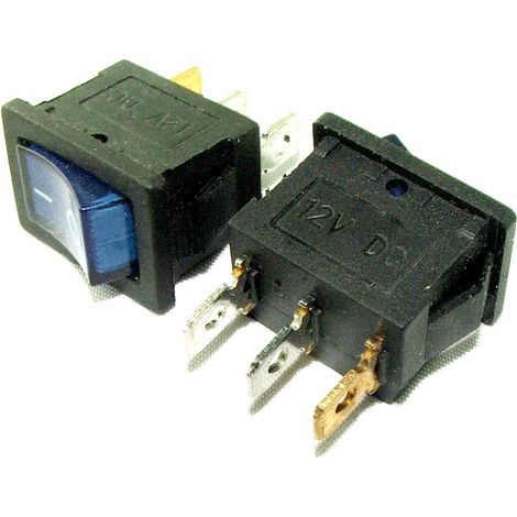 INTERRUPTOR DE 12 V ILUMINADO EN AZUL (1/2)