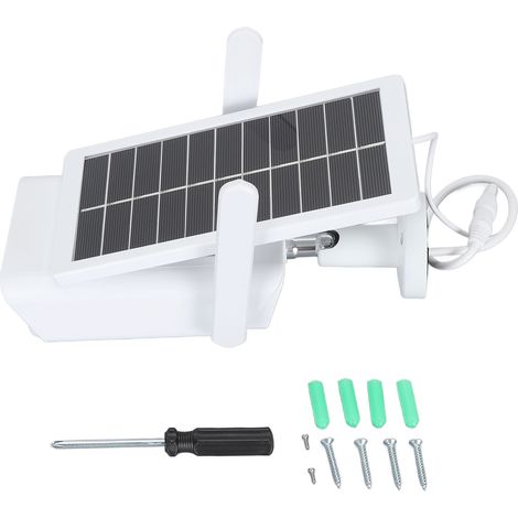 Ortviai Caméra de sécurité solaire sans fil WiFi 4 MP avec détection PIR et vision nocturne infrarouge, étanche IP66 (1/5)