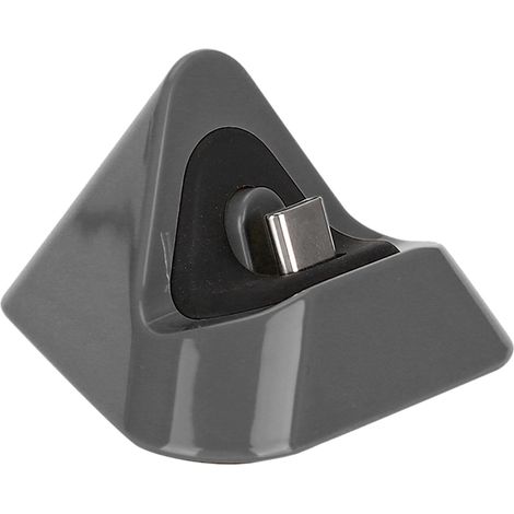 Base de chargement triangulaire portable de type C avec fond métallique pour Switch / Lite Host (Gris) (1/5)