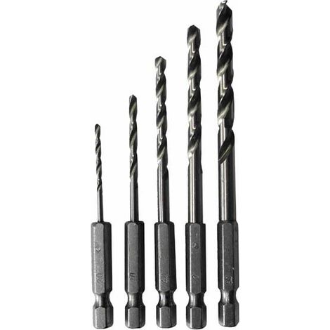 Spiralbohrersatz HSS 2-6 mm 1/4 Maurerwerkzeug