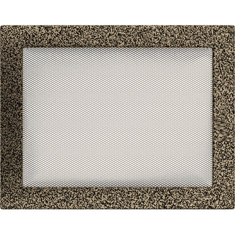 Lüftungsgitter 22x30 schwarz und gold (1/3)