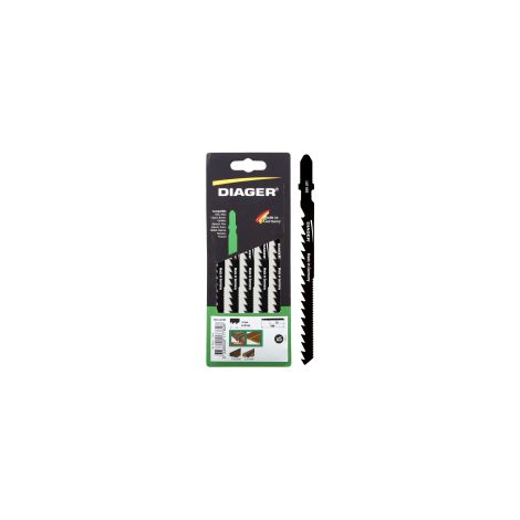 Lame di sega a tazza HCS per legno - Taglio curvo Rif. L011w5Descrizione 5 lame lunghezza 100 / 75 mm dentatura 6 TPI (4 mm) fissa