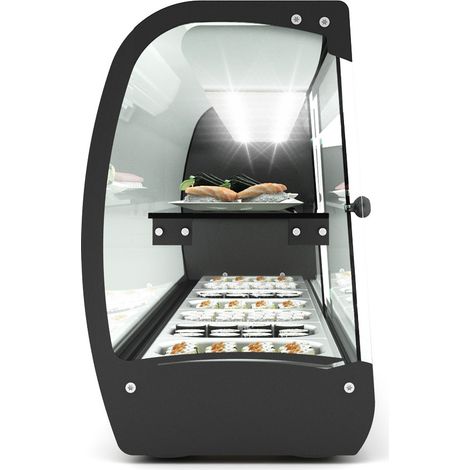 Vitrine Sushi Réfrigérée 2 Etagères Série SLIM avec 7 Bacs GN 1/6 - SAYL (1/2)