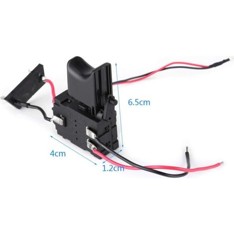 Interruttore a grilletto per il controllo della velocità del trapano a batteria, batteria al litio da 7,2 V a 24 V. Interruttore a grilletto per il controllo della velocità del trapano a batteria con (1/4)