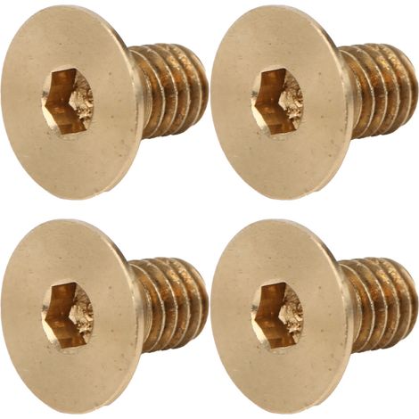 50 vis à six pans creux en cuivre à tête fraisée M4M4x7