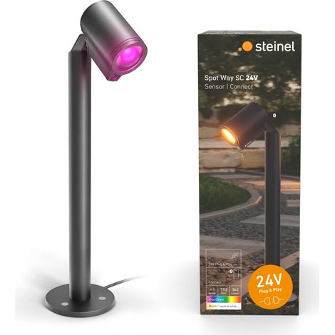 Steinel LED Wegeleuchte Spot Way 24V Bewegungssensor warmweiß-neutralweiß RGB anthrazit