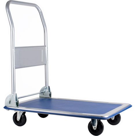 PAVO CHARIOT À PLATEFORME PLIABLE - CHARGE MAXIMALE : 150 KG - PLATEFORME EN MÉTAL - CHARIOT À MAIN - CHARIOT DE TRANSPORT - DIM