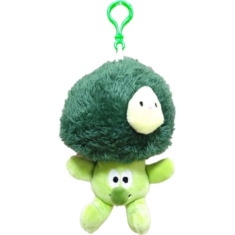 Porte-clés légume brocoli en peluche douce, jouet en coton PP pour sac, petit accessoire porte-clés mignon. (1/5)