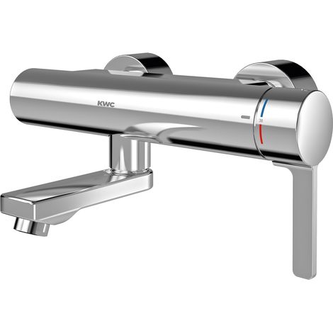 KWC AR Thermostat-Wandbatterie, F5, EHM,  Schwenkauslauf, 155 mm, Hygieneoption