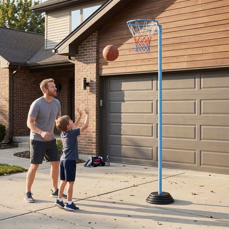 Adjustable Basketball Hoop with Fillable Base, 105-255 cm (1/5)