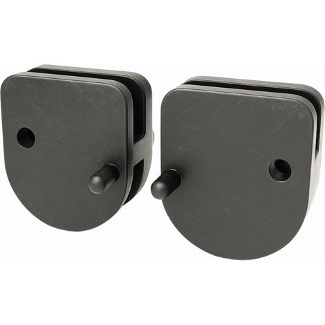 Lot de 2 glissières de porte de rechange pour abris de jardin en métal, compatibles avec Store All, Shiplap, Woodview, Emerald, Outsunny. Guides de porte durables pour panneaux (1/4)