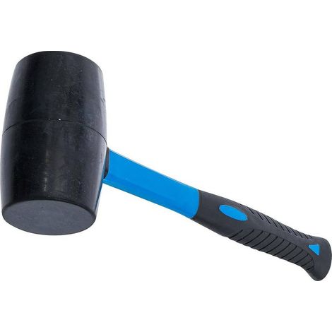 Maillet Caoutchouc 900 g D.70 mm - Manche Fibres de Verre - Résistant et Ergonomique, Pro - D-Work (1/5)