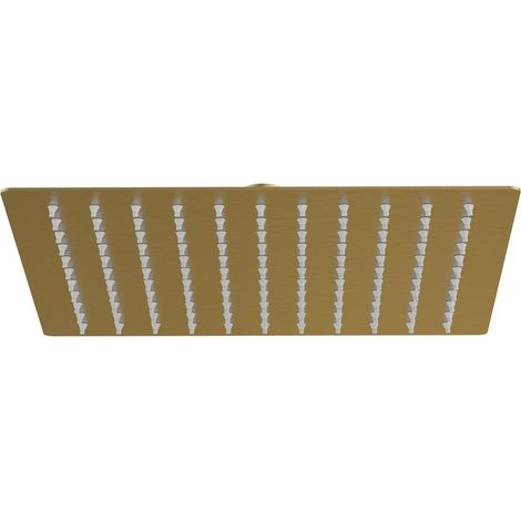 Soffione quadrato 25 x 25 cm oro opaco - serie Giove (1/2)