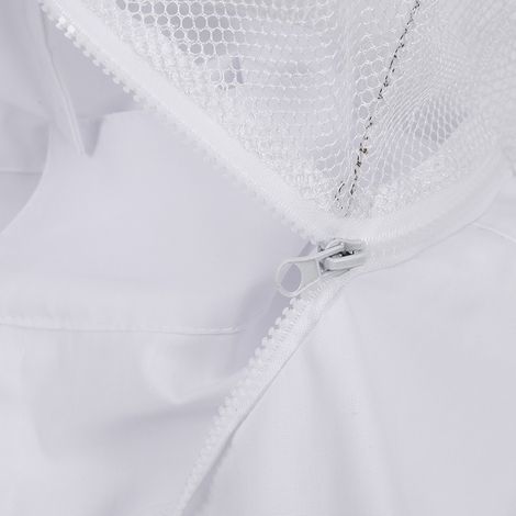 Combinaison de protection blanche monobloc pour apiculteurs, vêtements de protection pour apiculteurs (1/5)