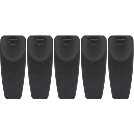 Lot de 5 clips de ceinture pour radio portable multifonctionnelle, compatibles avec les talkies-walkies Motorola GP2000, GP88S, GP328 et GP338. (1/5)
