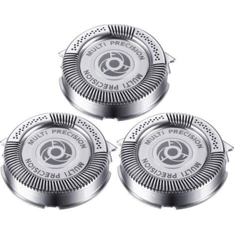 3 Pieces SH50/52 Shaver Replacement Heads Compatible with Series 5000 (S5xxx), AquaTouch (S5xxx), AquaTouch (AT8xx, AT7xx) and PowerTouch (PT8xx, PT7xx), 9 Blades (3 Pieces) (1/4)