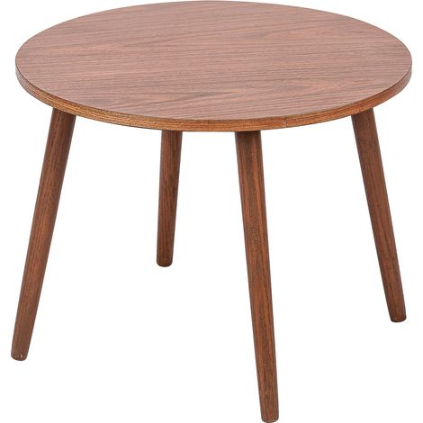 Nordlys - Table Appoint Bout de Canape Meuble Bois Rond