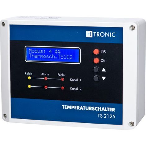 H-Tronic 1114450 TS 2125 Multifunktions-Temperaturschalter-55-125 °C