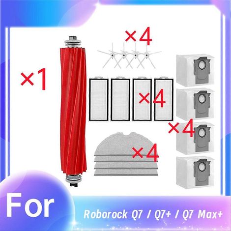 Ensemble brosse principale, filtre et sac à poussière pour robot aspirateur Roborock Q7 (1/5)