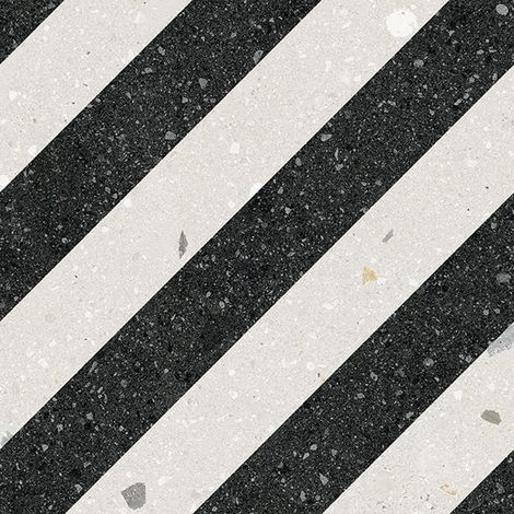 Carrelage sol / mur effet terrazzo 20x20 cm Croccante Pastiera Grafito 5 (vendu par boite de 1m2) (1/5)