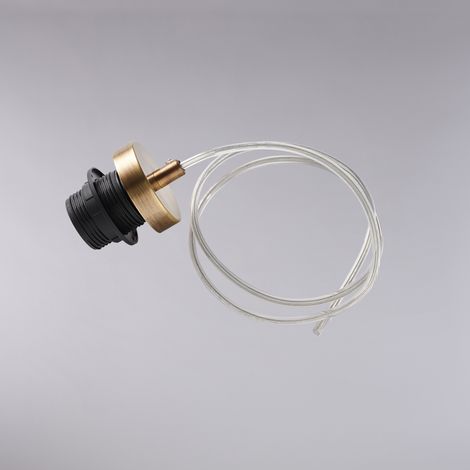 Montatura in ferro bronzato spazzolato con cavo elettrico regolabile senza rosone H.13 - MAX 113 - Ø7