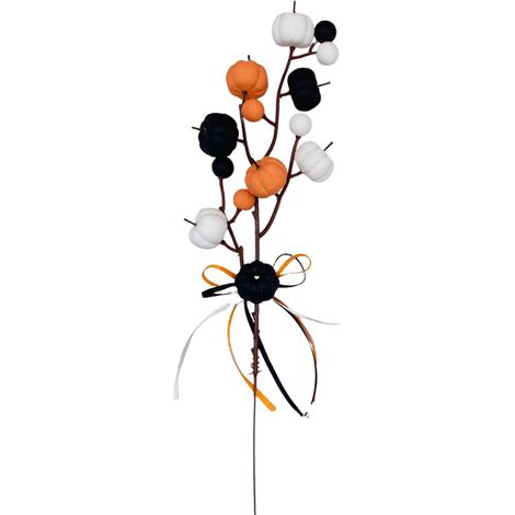 Branches de citrouille artificielles, décoration d'automne et de Thanksgiving, mousse souple, 33 cm, type A (1/5)