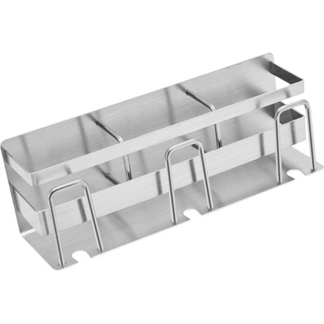 Steel Toothbrush Holder with Ventilation for 3 People (1/5)