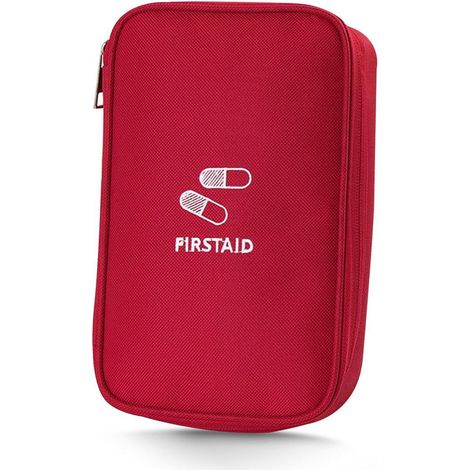 Erste Hilfe Tasche leer, wasserdicht, mittelgroß, rot